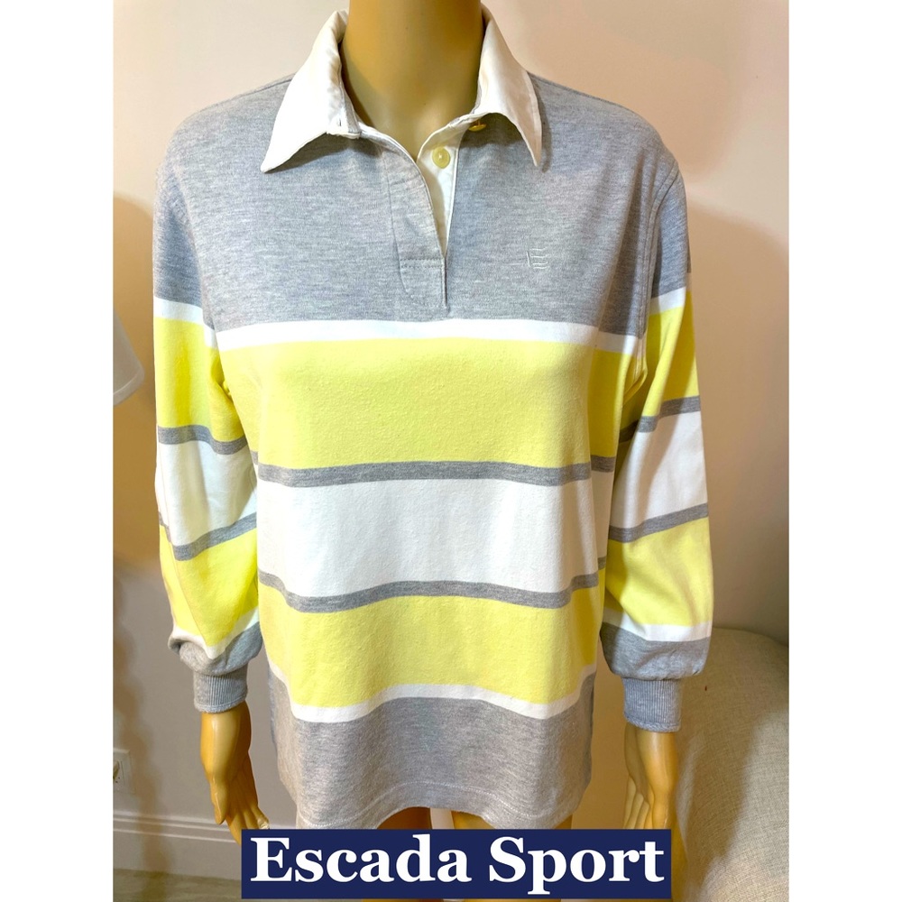 Escada Sport, Polo Style Pullover Shirt Sz M-L
